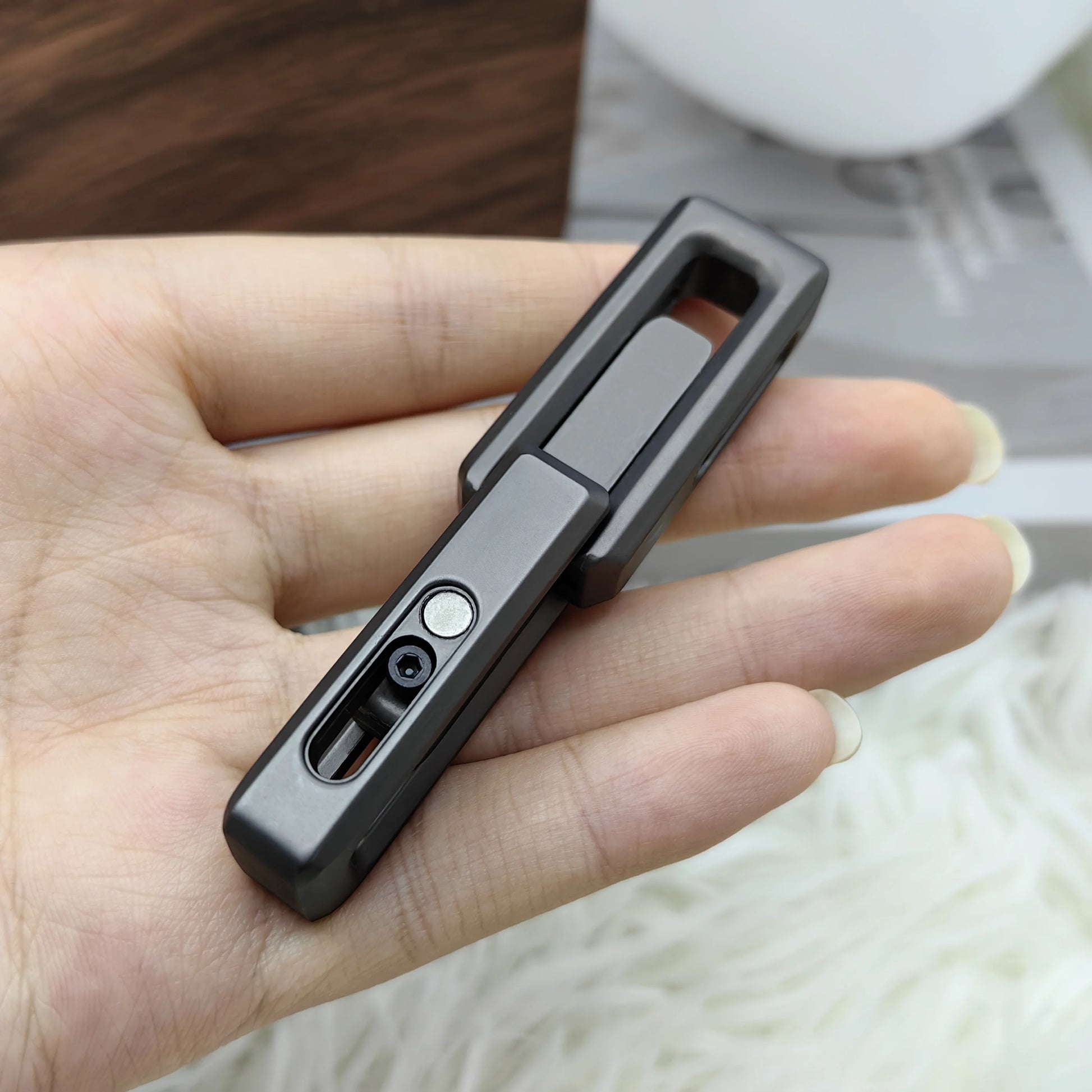 Experience Ultimate Relaxation with the Xlock Magnetic Double Push Fidget Coin - Your Go-To Adult Stress Relief Toy!